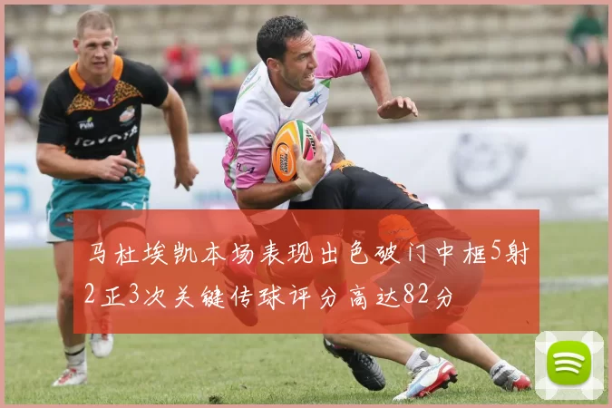 马杜埃凯本场表现出色破门中框5射2正3次关键传球评分高达82分